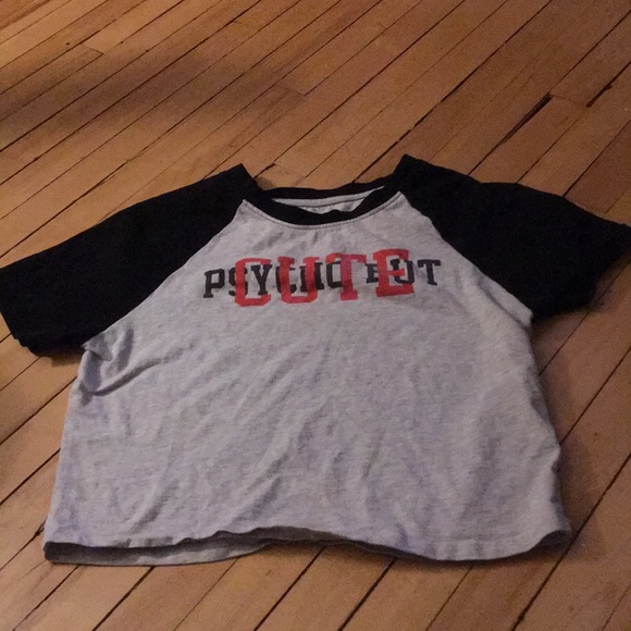“Psycho but cute” cropped tee - Picture 1 of 4